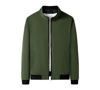 Men's Jacket Harrington Lightweight Jackets Bomber Jackets Long Sleeve Zip Up Jackets Pockets Windbreaker Baseball Collar Cargo Jackets Solid Color Coat Outwear Sportwear Business Clearance Plus Size