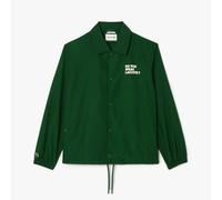 Men's Jacket Lacoste Lightweight Showerproof Ripstop Coach in Green