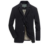 Men's Jacket Sporty Business Suit with Single Breasted Button Cotton Classic Blazer Classic British Leisure Men's Blazer Leisure Suit Jacket Practical Sports Jacket Large Size M - 5XL, black, XXXXXL