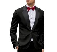Men's Jacket Sporty Modern Groom Blazer Men's Slim Fit Leisure Suit Jacket 1 Button Lightweight Suit Jacket Classic Suit Jacket with Pockets Leisure Jacket Sports Jacket Men's Suit for Wedding, A01