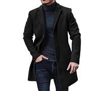 Men's Jackets Size Winter Coat Lapel Collar Long Sleeve Padded Leather Jacket Thick Coat Sheepskin Jacket Men's Bomber Jacket Lightweight Transition Jacket, black, L