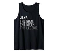 Mens Jake The Man The Myth The Legend First Name Tank Top