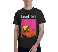 Men's Jam Music Rock Band Pearl Cotton T-Shirts Classic Crewneck Short Sleeves Simple&Versatile Daily Commute Essential Black L