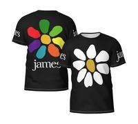 Men's James 80s 90s Rock Summer T-Shirt Multi-Sided Graphic Short-Sleeve Novelty Cool Shirts Multicoloured 3XL