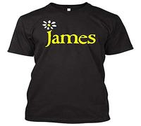 Men's James Band Logo Men T Shirt Unisex Indie Music UK British Sit Down Madchester Black