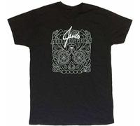 Men's Jane's Addiction Floral Skull Line Image T Shirt Black 3XL