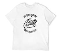 Men's Japanese Bike Dt 125 Born for Speed Live to Ride - - Gift for Him, Men T-Shirts White M