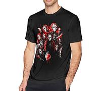 Men's Jason Voorhees Short Sleeve T-Shirt Adult Tee Shirts Black (Small)