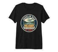 Mens Javelin Dad Throw Athlete Track Field Spear Father's Day Premium T-Shirt