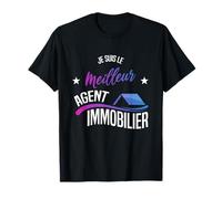Mens Je Suis le Meilleur Agent immobilier T-Shirt
