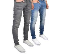 Duck and Cover - Mens Multipack Essentials 'TRANFOLD' Slim Fit Jeans Twin Pack -