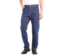 Mens Jeans Stretch High Waisted Straight Leg Denim Jeans Big Tall 8XL Work Trousers, Blue, 4XL