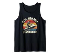 Mens Jet Ski Life Real Men Ride Standing Up Tank Top