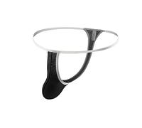 Men's Jock Strap Briefs Sexy Jockstraps G-Strings & Thongs Y Fronts Bulge Pouch Underwear Men's Sissy Lingerie for Stag Do Fancy Dress Costume Black