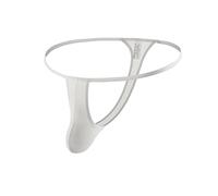 Men's Jock Strap Briefs Sexy Jockstraps G-Strings & Thongs Y Fronts Bulge Pouch Underwear Men's Sissy Lingerie for Stag Do Fancy Dress Costume White