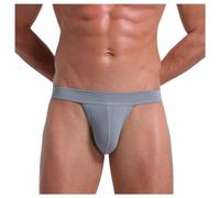 Men's Jock strap Sexy Underwear, Mens Jockstraps Athletic Supporter Sports Breathable Underwear, 06-Grey, XL