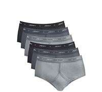 Men's Jockey Y-Front Cotton Briefs Multi Pack Of 6 Underwear Charcoal 34
