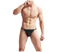Mens Jockstrap Underwears Unisex Hen Night Tagless Bikini Underwear Low Rise Thongs Body Building Sissy Lingerie For Athletic Sports Support Black