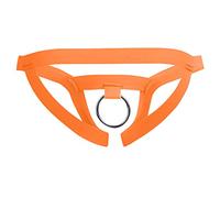 Men's Jockstraps Underwear | Sexy G-String Thongs with Metal O-Ring | Hollow Out Jock Strap Panties | Interest Lingerie for Men Mens Erotic Underwear Men Sexy Underpants for Bedroom Orange