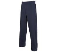 Mens Jog Pants Fruit Of The Loom Tracksuit Bottoms Open Leg Sweat Jogging Pants