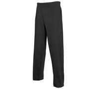 Mens Jog Pants Fruit Of The Loom Tracksuit Bottoms Open Leg Sweat Jogging Pants
