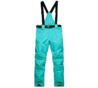 Mens Joggers, Men And Women With The Same Lovers Autumn And Winter Thick Warm Loose Trend Outdoor Breathable Can Be Detachable Ski Pants (Sky Blue, S)