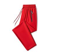 Mens Joggers Men's Tracksuit Bottoms Lightweight Walking Hiking Trousers Elasticated Waist for Men Quick Dry Ladies Pants Gym Wear Casual Workout Sweatpants with Zipper Pockets Set Uk Work A-Red 5XL