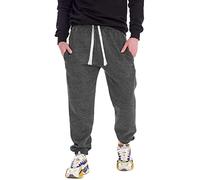 Mens Joggers, Slim Fit Solid Color Tracksuit Bottoms, Autumn Winter Warm Fleece Trousers, Relaxed Fit Leg Cargo Casual Pants, Beach Walking Running Sweatpants, Perfect for Hiking Travelling