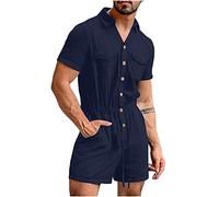 Men's Joggers Sweatpants:Men's Summer Fashion Casual Short Shorts Sports Casual Pants Jogging Long Sweatpants Mens Work Trousers Stretch Fit Mens Shorts with Pockets Casual Linen Shorts Mens UK Blue