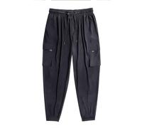 Mens Jogging Bottoms Stretch Cargo Pants Quick Dry Performance Sweatpants Summer Thin Pants Relaxed Fit Trousers Drawstring Breathable Workwear Black