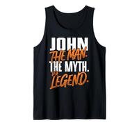 Mens John Personalized Name The Man The Myth The Legend Tank Top