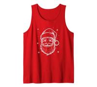 Mens Jolly Retro Santa Classic 50s Christmas Design Tank Top