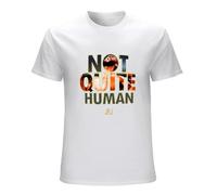 Men's Jon Jones Not Quite Human Black-Navy Short Sleeve -Wo Men Hot Summer Casual Tee Shirt T-Shirts White XXL