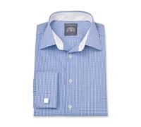 Men's Joseph Blue Gingham Made To Measure Shirt - Size: One Size - Savile Row Company
