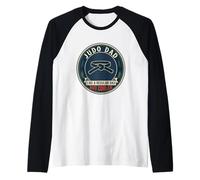 Mens Judo Dad Grappling Martial Artist Fighter Father's Day Raglan Baseball Tee