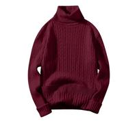 Men's Jumper Knitted Turtleneck, Long Sleeve Roll Neck Basic Solid Lightweight Classic Turtle Neck T-Shirt Mens Turtle Neck Jumper Mens Chunky Knit Jumper Pullover Sweaters Top