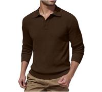 Mens Jumper UK Sale Clearance Plain Mock Neck Jumper with Collar V Neck Knitted Sweatshirts Regular Fit Button Up Henley Shirt Pullover Sweat Tops Long Sleeve Winter Sweaters Size 8-18