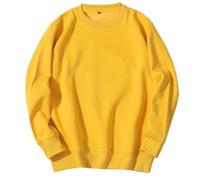Mens Jumpers Oversized Sweatshirts without Hood Solid Colour Crew Neck Pullover Long Sleeve Sweater Soft Sports Top Lightweight Sweat Shirts for Men Adult Plus Size Fall Outfits