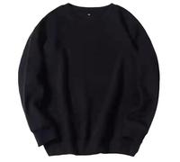 Mens Jumpers Oversized Sweatshirts without Hood Solid Colour Crew Neck Pullover Long Sleeve Sweater Soft Sports Top Lightweight Sweat Shirts for Men Adult Plus Size Fall Outfits