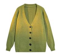 Men's Jumpers UK - Mens Fashion Leisure Solid Wool Knitting Versatile Stand Long Sleeve Long Style Cardigan Coat (Green, XL)