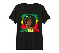 Mens Juneteenth 1865 Black History Afro Hair Women Premium T-Shirt