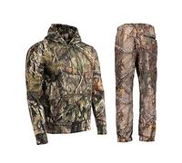 Mens Jungle Print Tracksuit Full Set Trouser pullover Hoodie Camouflage Tree Combat (XL)