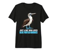Mens Just a Boy who Loves Blue Footed Boobies. Blue Footed Booby Premium T-Shirt