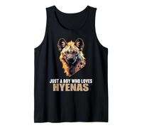 Mens Just a Boy who loves Hyenas. Hyenas Hyena Tank Top