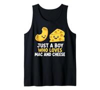 Mens Just A Boy Who Loves Macaroni and Cheese Tank Top