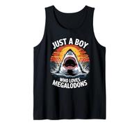 Mens Just A Boy Who Loves Megalodons - Megalodon Shark Lover Tank Top