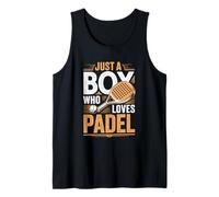 Mens Just A Boy Who Loves Padel Racket Player Tank Top
