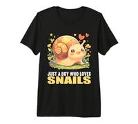 Mens Just a Boy who Loves Snails. Snails Snail Premium T-Shirt