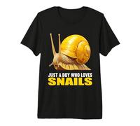 Mens Just a Boy who Loves Snails. Snails Snail Premium T-Shirt