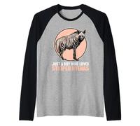 Mens Just a Boy who Loves Striped Hyenas Striped Hyena Raglan Baseball Tee